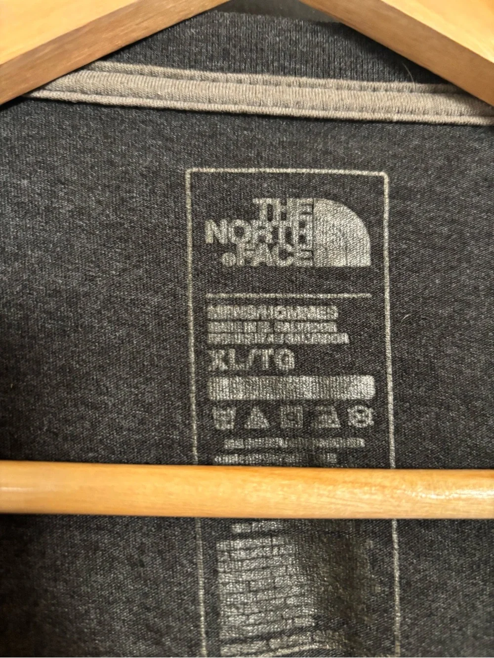 The North Face Men's Dark Charcoal Logo Short Sleeve Tee